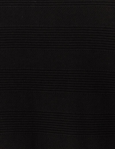 Polo manches longues noir homme
