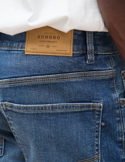 Jeans straight longueur 30 denim stone homme
