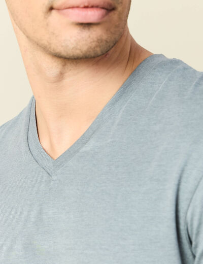 T-shirt manches courtes homme vert foncé homme