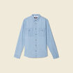 Chemise en jean bleu clair homme