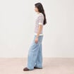 Polo manches courtes ecru femme