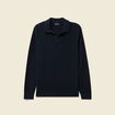 Pull manches longues bleu marine homme