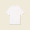 T-shirt manches courtes brodé ecru homme