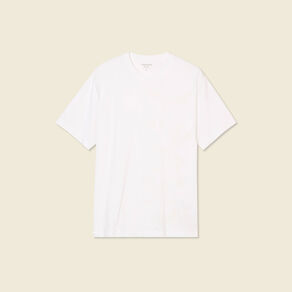 T-shirt manches courtes brodé ecru homme