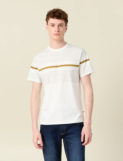 T-shirt éco-responsable ecru homme