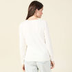 Gilet éco-responsable ecru femme