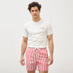 Short de bain rouge corail homme