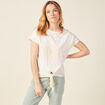 T-shirt manches courtes rose clair femme