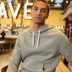 Sweat à capuche gris homme