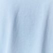 Sweat manches longues col polo bleu clair femme