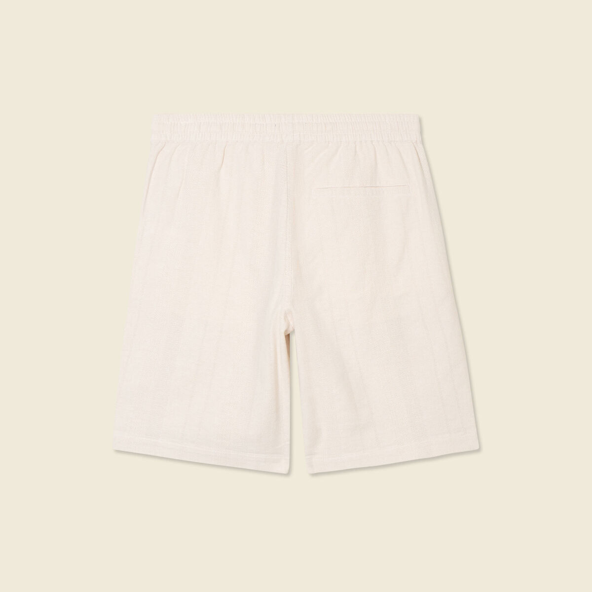 Bermuda droit à coulisse ecru homme