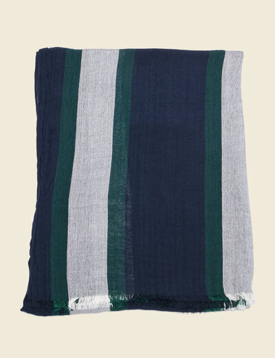 Foulard bleu marine homme