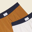 Lot 2 boxers marron homme