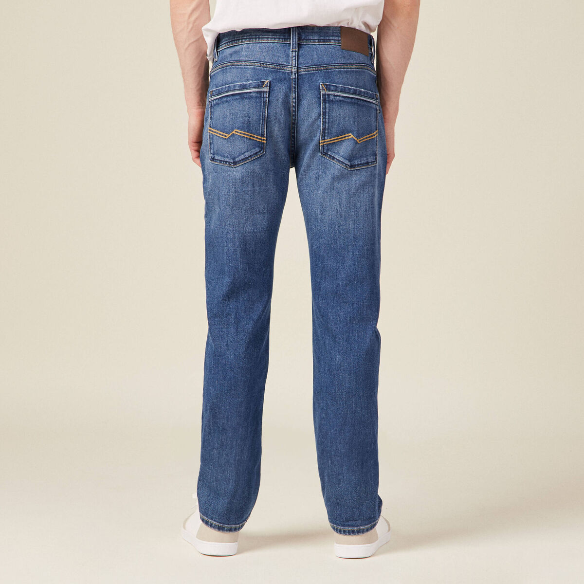 Jeans regular 5 poches denim double stone homme