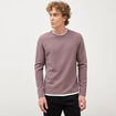 T-shirt manches longues mauve homme