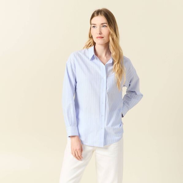 chemise manches longues bleu pastel femme Chemise manches longues bleu pastel femme