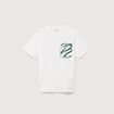 T-shirt ample en coton manches courtes ecru homme