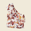 Blouse asymétrique sable femme