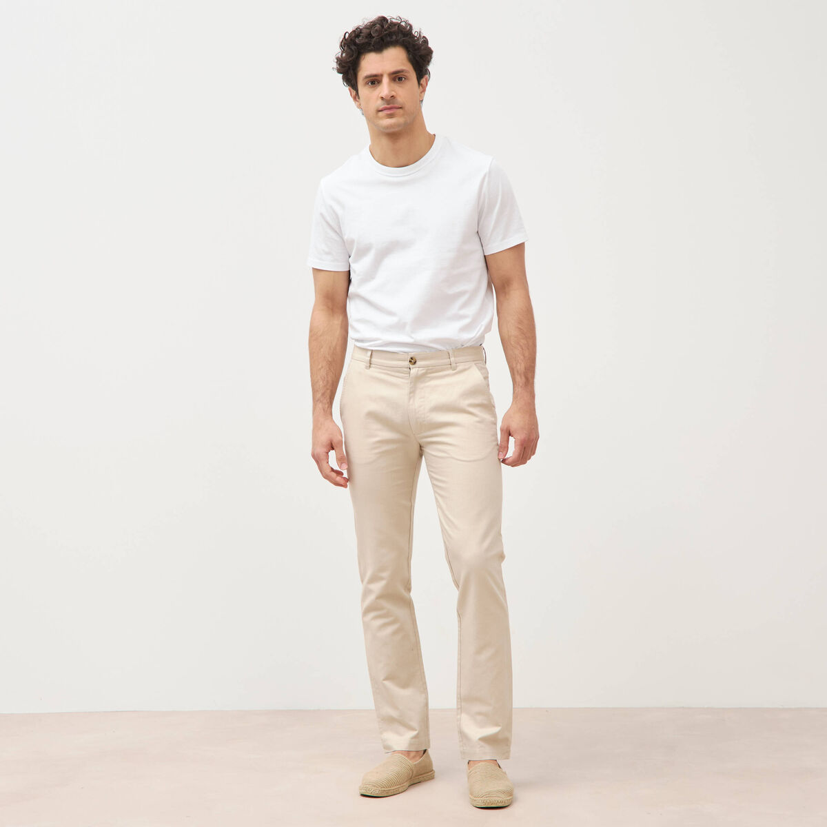 Pantalon chino sable homme