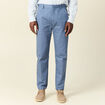 Pantalon chino bleu fonc&eacute; homme