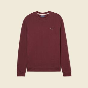 sweat manches longues rouge fonce homme Sweat manches longues rouge foncé homme
