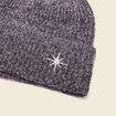 Bonnet tricoté gris femme