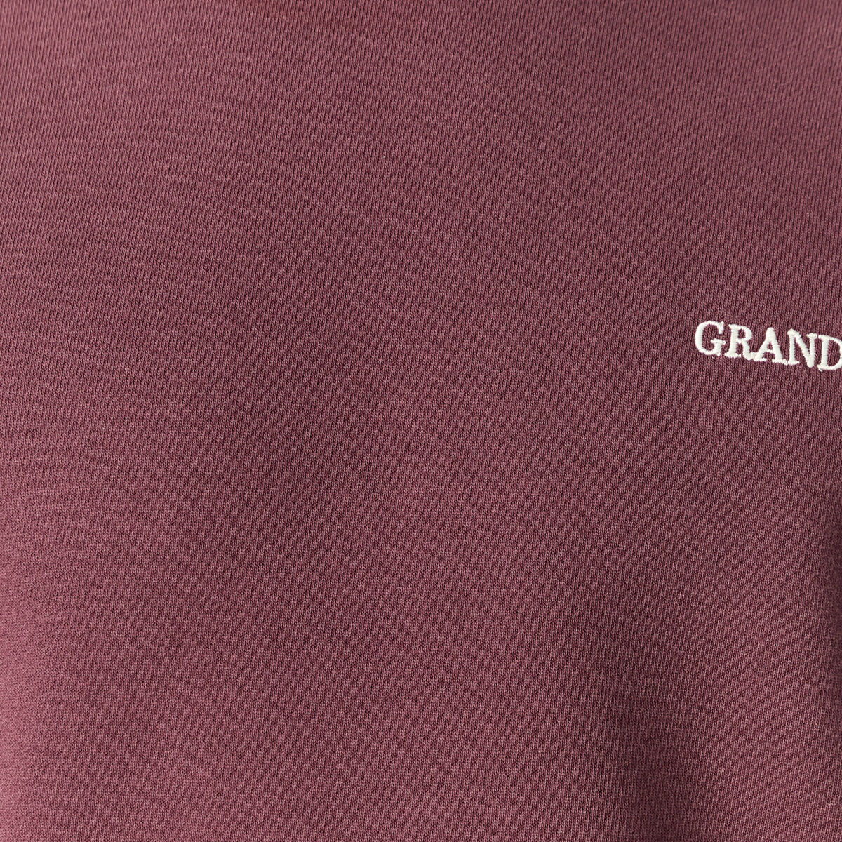 Sweat manches longues bordeaux homme