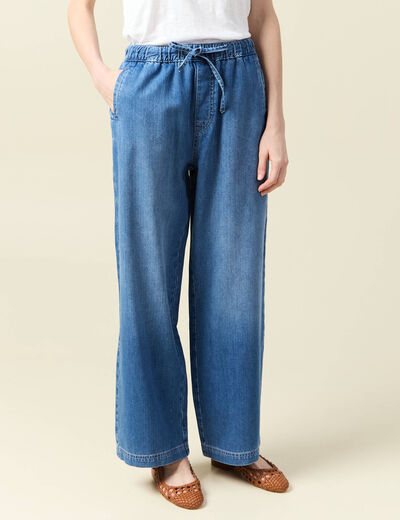 Jeans jogging élastiqué denim used femme