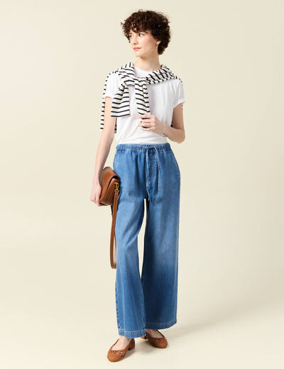 Jeans jogging élastiqué denim used femme