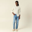Chemise manches longues ecru homme