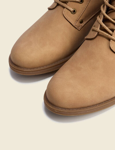 Bottines beige femme