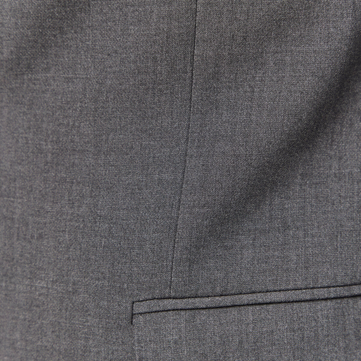 Blazer manches longues col tailleur gris fonc&eacute; homme