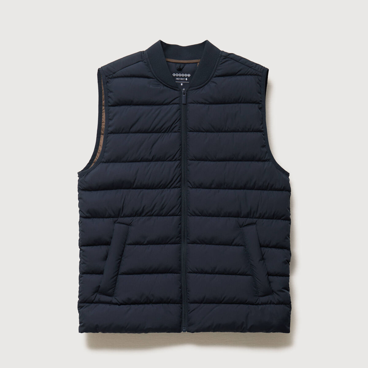 Doudoune courte sans manches bleu marine homme
