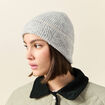 Bonnet fabriqué en France gris clair femme