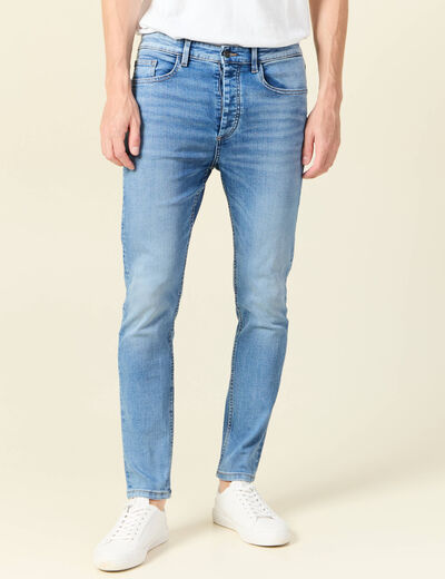 Jeans skinny tapered denim used homme
