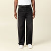 Jeans loose 5 poches denim noir homme