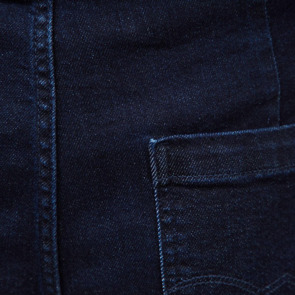 Jeans large taille haute denim brut rinse femme