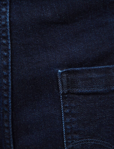 Jeans large taille haute denim brut rinse femme