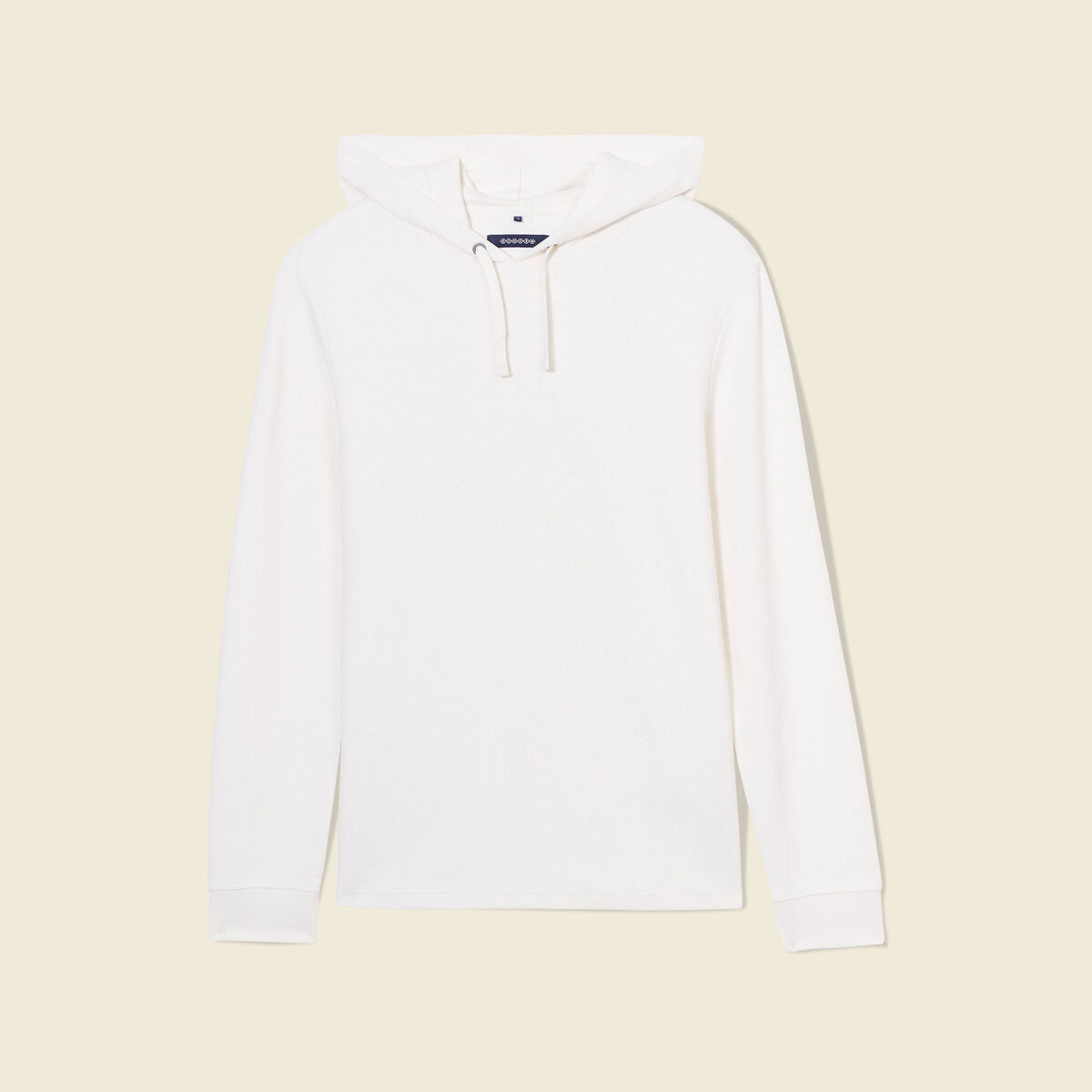 T-shirt &agrave; capuche ecru homme