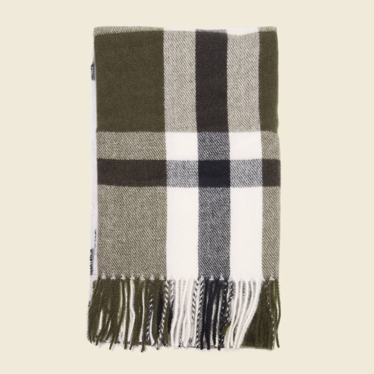 Echarpe unie irisée Femme - Vert olive