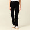 Jeans bootcut denim noir femme