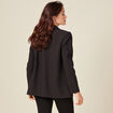 Veste esprit blazer cintrée noir femme