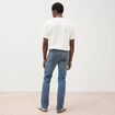 Jeans straight longueur 34 denim double stone homme