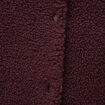 Cardigan droit sans manches doubl&eacute; bordeaux femme