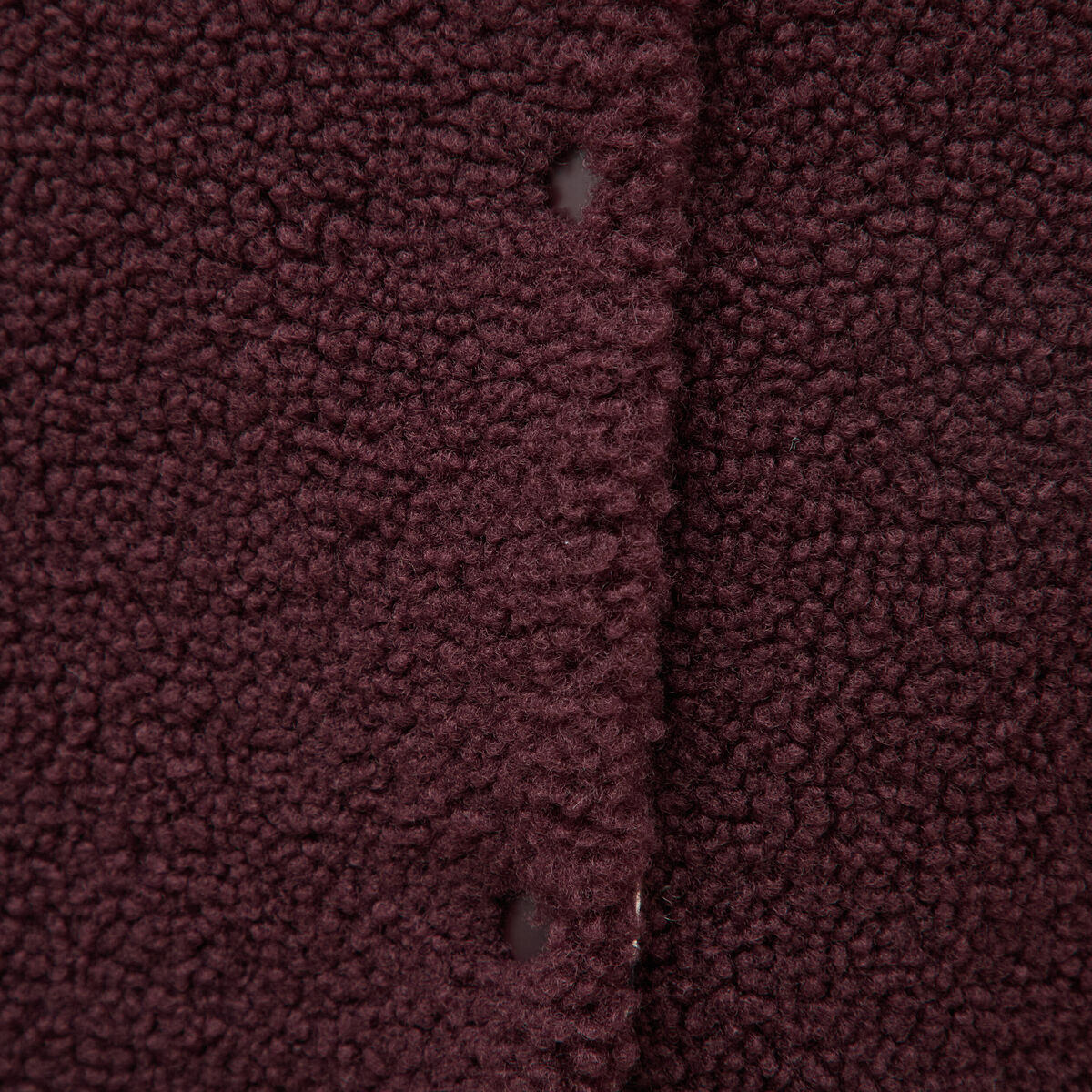 Cardigan droit sans manches doubl&eacute; bordeaux femme