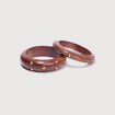 Lot de 2 bracelets marron femme