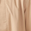 Blouson droit long en coton doubl&eacute; beige homme