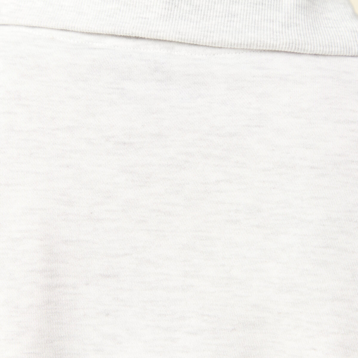 Sweat manches longues col camionneur gris femme