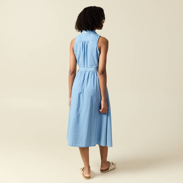 robe longue trapeze jean denim bleach femme Robe longue trapèze jean denim bleach femme