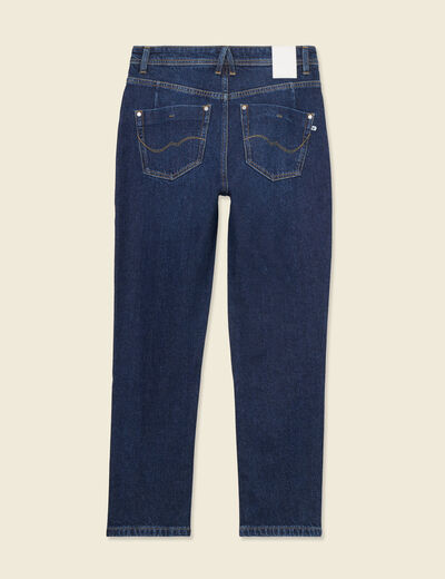 Jeans mom slim denim brut femme